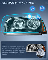 Nilight Headlight Assembly Compatible with 2006 2007 2008 2009 2010 Dodge Charger Black Housing Amber Reflector Clear Lens Headlights Replacement Bumper Lamp Set Driver and Passenger Side, view 5