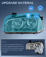 Nilight Headlight Assembly Compatible with 2006 2007 2008 2009 2010 Dodge Charger Chrome Housing Clear Reflector Lens Headlights Replacement Bumper Lamp Set Driver and Passenger Side, view 4