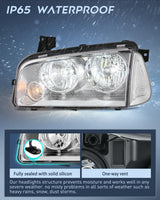 Nilight Headlight Assembly Compatible with 2006 2007 2008 2009 2010 Dodge Charger Chrome Housing Clear Reflector Lens Headlights Replacement Bumper Lamp Set Driver and Passenger Side, view 5