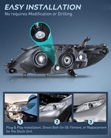 Nilight Headlight Assembly Compatible with 2011 2012 2013 2014 2015 2016 2017 2018 2019 2020 Toyota Sienna Chrome Housing Clear Reflector Clear Lens Headlights Replacement, view 6