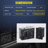 Nilight Headlight Dimmer Switch and Cargo Fog Light Switch Compatible with 2003 2004 2005 2006 2007 Chevy Avalanche Silverado Suburban Tahoe GMC Sierra Yukon Hummer H2 2003-2006 Cadillac Escalade, view 6