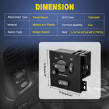 Nilight Headlight Dimmer Switch Compatible with 1998 1999 2000 2001 2002 2003 2004 2005 Chevy Blazer 1998-2004 S10 1998-2001 GMC Jimmy 1998-2003 Sonoma 1999-2001 Oldsmobile Bravada with Fog Light, view 6