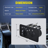 Nilight Headlight Dimmer Switch Compatible with 2002 Ford F250 Super Duty 2002 2003 2004 Ford F350 F450 F550 Super Duty W/Auto Headlights and Fog Lights, view 6
