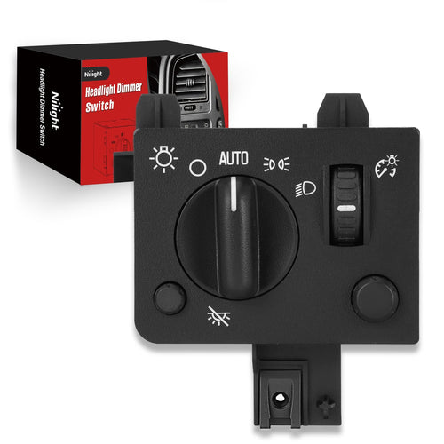 Nilight Headlight Dimmer Switch Compatible with 2004 2005 2006 2007 2008 2009 2000 2010 2011 2012 Chevy Colorado 2004-2012 GMC Canyon Warm White LED Light w/o Fog Light