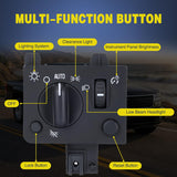 Nilight Headlight Dimmer Switch Compatible with 2004 2005 2006 2007 2008 2009 2000 2010 2011 2012 Chevy Colorado 2004-2012 GMC Canyon Warm White LED Light w/o Fog Light, view 3