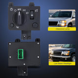 Nilight Headlight Dimmer Switch Compatible with 2004 2005 2006 2007 2008 2009 2000 2010 2011 2012 Chevy Colorado 2004-2012 GMC Canyon Warm White LED Light w/o Fog Light, view 4
