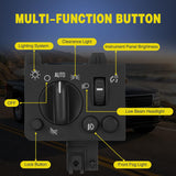 Nilight Headlight Dimmer Switch Compatible with 2004 2005 2006 2007 2008 2009 2010 2011 2012 Chevy Colorado 2004-2012 GMC Canyon 2006 Isuzu I280 I350 2007-2008 Isuzu I290 I370 w/Fog Light, view 3