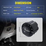 Nilight Headlight Dimmer Switch Compatible with 2009 2010 2011 2012 2013 2014 2015 2016 2017 2018 2019 Ford F150 2011-2019 Ford F250 F350 F450 F550 Super Duty 2010-2014 Lincoln Mark LT W/Fog Lights, view 6