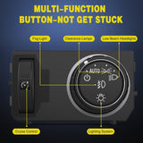 Nilight Headlight Dimmer Switch with Blue LED Light Compatible with 2014-2019 Chevy Silverado 1500 2500HD 3500HD Tahoe 2017-2019 GMC Sierra 1500 2500HD 3500HD, view 2
