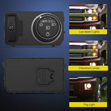 Nilight Headlight Dimmer Switch with Blue LED Light Compatible with 2014-2019 Chevy Silverado 1500 2500HD 3500HD Tahoe 2017-2019 GMC Sierra 1500 2500HD 3500HD, view 3