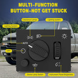 Nilight Headlight Dimmer Switch with Warm White LED Light Compatible with 2003-2007 Chevy Silverado 1500 2500 3500 2003-2006 GMC Sierra 1500 2500 Cadillac Escalade, view 2