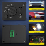 Nilight Headlight Dimmer Switch with Warm White LED Light Compatible with 2003-2007 Chevy Silverado 1500 2500 3500 2003-2006 GMC Sierra 1500 2500 Cadillac Escalade, view 3