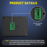 Nilight Headlight Dimmer Switch with Warm White LED Light Compatible with 2003-2007 Chevy Silverado 1500 2500 3500 2003-2006 GMC Sierra 1500 2500 Cadillac Escalade, view 5