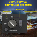 Nilight Headlight Dimmer Switch with Yellowish LED Light Compatible with 1995-1999 Chevy Silverado 1500 Tahoe Astro 1995-1999 GMC Yukon 1999-2000 Cadillac Escalade, view 2