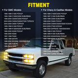 Nilight Headlight Dimmer Switch with Yellowish LED Light Compatible with 1995-1999 Chevy Silverado 1500 Tahoe Astro 1995-1999 GMC Yukon 1999-2000 Cadillac Escalade, view 4