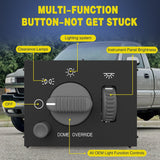 Nilight Headlight Dimmer Switch with Yellowish LED Light Compatible with 1999-2002 Chevy Silverado 1500 2500 3500 Suburban 1500 2500 Tahoe 1999-2002 GMC Sierra 1500 2500, view 2