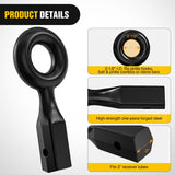 Nilight Heavy Duty Forged Receiver Mount Tow Eye 12,000 lb Towing Capacity | Fits 2 Inch Receivers Black Powdercoat Trailers and Towing Accessories, view 3
