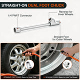Nilight Heavy Duty Truck Tire Inflator Kit 3/8 in x 50 FT 300 PSI | Hybrid Air Hose with Universal Glad Hand and Air Chuck Lightweight Kink Resistant Semi Trailer Tractor Tire Inflation Hose, view 5