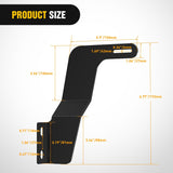 Nilight Hidden Bumper Mounting Bracket for 2016-2023 Toyota Tacoma | Designed for 32 Inch Single Double Row LED Light Bar,Heavy-Duty Steel,Front Lower Hidden Bumper Brackets, view 2