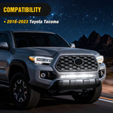 Nilight Hidden Bumper Mounting Bracket for 2016-2023 Toyota Tacoma | Designed for 32 Inch Single Double Row LED Light Bar,Heavy-Duty Steel,Front Lower Hidden Bumper Brackets, view 6