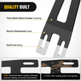 Nilight Hidden Bumper Mounting Brackets for 2009-2018 Dodge Ram 2500 3500 | Designed for 20 Inch Straight LED Light Bar,Heavy-Duty Steel,Front Lower Hidden Bumper Brackets, view 3