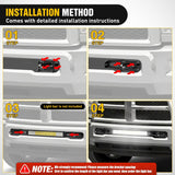 Nilight Hidden Bumper Mounting Brackets for 2009-2018 Dodge Ram 2500 3500 | Designed for 20 Inch Straight LED Light Bar,Heavy-Duty Steel,Front Lower Hidden Bumper Brackets, view 4