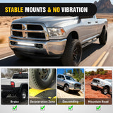Nilight Hidden Bumper Mounting Brackets for 2009-2018 Dodge Ram 2500 3500 | Designed for 20 Inch Straight LED Light Bar,Heavy-Duty Steel,Front Lower Hidden Bumper Brackets, view 5