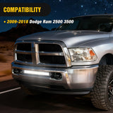 Nilight Hidden Bumper Mounting Brackets for 2009-2018 Dodge Ram 2500 3500 | Designed for 20 Inch Straight LED Light Bar,Heavy-Duty Steel,Front Lower Hidden Bumper Brackets, view 6
