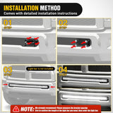 Nilight Hidden Bumper Mounting Brackets for 2010-2020 Dodge Ram 2500 3500 | Designed for 40 Inch Single Double Row Curved LED Light Bar,Heavy-Duty Steel,Front Lower Hidden Bumper Brackets, view 4