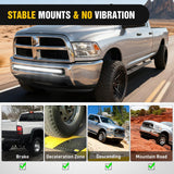 Nilight Hidden Bumper Mounting Brackets for 2010-2020 Dodge Ram 2500 3500 | Designed for 40 Inch Single Double Row Curved LED Light Bar,Heavy-Duty Steel,Front Lower Hidden Bumper Brackets, view 6