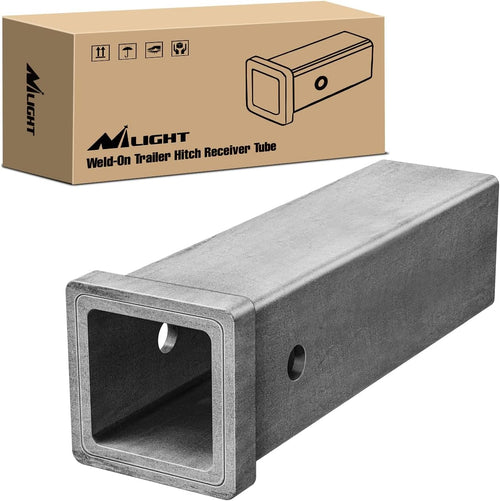 Nilight Hitch Adapter 1-1/4 Inch x 6 Inch Combo Bar Trailer Receiver Tube Weld-on Raw Steel Hitch Bar