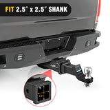 Nilight Hitch Adapter 2.5Inch x 10Inch Combo Bar Trailer Receiver Tube Weld-on Raw Steel Hitch Bar, view 6