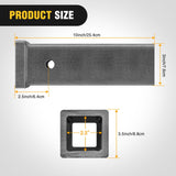 Nilight Hitch Adapter 2.5Inch x 10Inch Combo Bar Trailer Receiver Tube Weld-on Raw Steel Hitch Bar (25% OFF Final Checkout), view 6