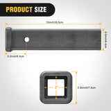 Nilight Hitch Adapter 2 Inch x 12 Inch Combo Bar Trailer Receiver Tube Weld-on Raw Steel Hitch Bar, view 2