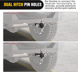 Nilight Hitch Ball Mount, 1-7/8in, 2in, 2-5/16in Balls and Tow Hook (2in Shank, 10000 lbs), view 5