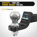 Nilight Hitch Ball Mount with 2-5/16 Inch Ball (2 Inch Shank, 7500 lbs, 2 Inch Drop), view 6