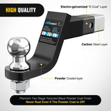 Nilight Hitch Ball Mount with 2 Inch Ball (2 Inch Shank, 7500 lbs, 4 Inch Drop), view 4