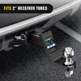 Nilight Hitch Ball Mount with 2 Inch Ball (2 Inch Shank, 7500 lbs, 4 Inch Drop), view 5