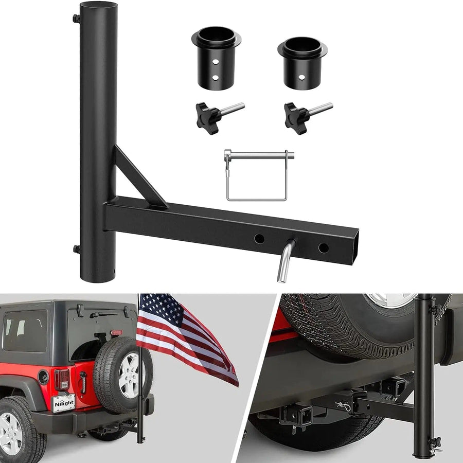 Nilight Hitch Mount Flagpole Holder Kit