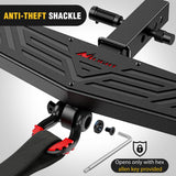 Nilight Hitch Step 2 Inch Receiver Universal Trailer Hitch Step Armor with Anti-Theft D-Ring Shackle Hitch Lock Stabilizer Anti-Slip Design Rear Bumper Guard for Pickups Trucks Vans SUVs ATVs, view 5