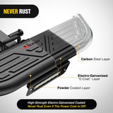Nilight Hitch Step 2 Inch Receiver Universal with LED Light, Pin Lock and U-Bolts Stabilize,Rear Bumper Guard for Pickups Trucks Vans SUVs ATVs, view 3