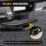 Nilight Hitch Step 2 Inch Receiver Universal with LED Light, Pin Lock and U-Bolts Stabilize,Rear Bumper Guard for Pickups Trucks Vans SUVs ATVs, view 5