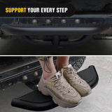 Nilight Hitch Step 2inch Hitch Receiver Rear Bumper Guard Protector Upgraded Textured Black Step Bar with Hitch Lock & U-Bolts Stabilize, view 2