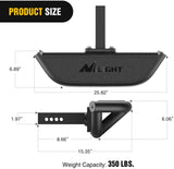 Nilight Hitch Step 2inch Hitch Receiver Rear Bumper Guard Protector Upgraded Textured Black Step Bar with Hitch Lock & U-Bolts Stabilize, view 6