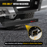 Nilight Hitch Step with 2Inch Hitch Receiver Rear Bumper Guard Protector 23.5 Inch with 5/8Inch Hitch Pin Clip Upgraded Textured Black Anti Slip Hitch Step Bar for Pickup Truck Car SUV, view 6