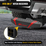 Nilight Hitch Step with Whip Mount Holes 2 Inch Receiver for Trucks SUV Car Van | Upgraded Textured Black Anti-Slip Step Bar Rear Bumper Guard Protector Includes Hitch Lock & U-Bolts Universal Fit, view 5
