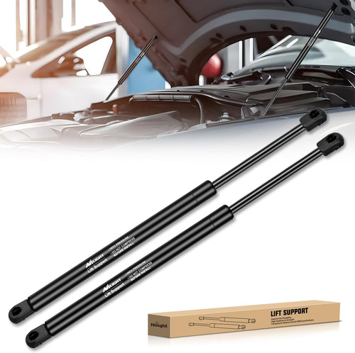 Nilight Hood Gas Struts Lift Supports 6020 for Hyundai Sonata 2015-2017 Spring Shocks 14 Inch, 2PCS Set Rod
