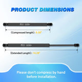 Nilight Hood Gas Struts Lift Supports 6020 for Hyundai Sonata 2015-2017 Spring Shocks 14 Inch, 2PCS Set Rod, view 4