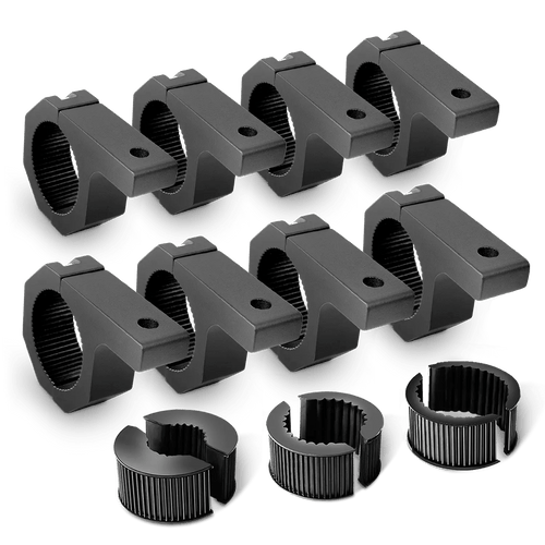 Nilight Horizontal Bar Clamp Mount Bracket Kits 1in-1.5in-1.75in-2in (4 Pairs)