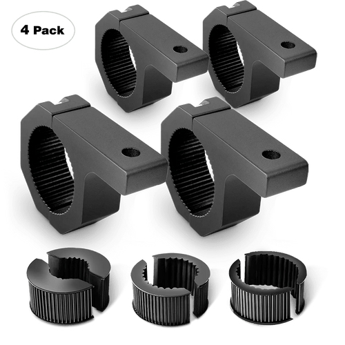 Nilight Horizontal Bar Clamp Mount Bracket Kits 1in-1.5in-1.75in-2in (2 Pairs)